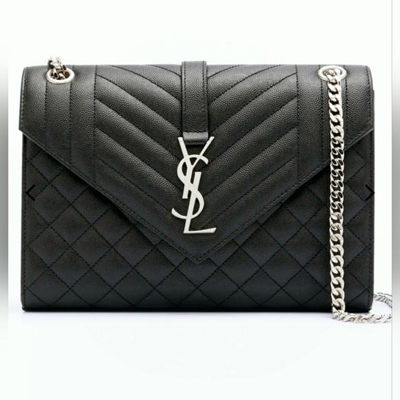 New With Tags Yves Saint Laurent Large Envelope Two-way Bag - Picture 1 of 16